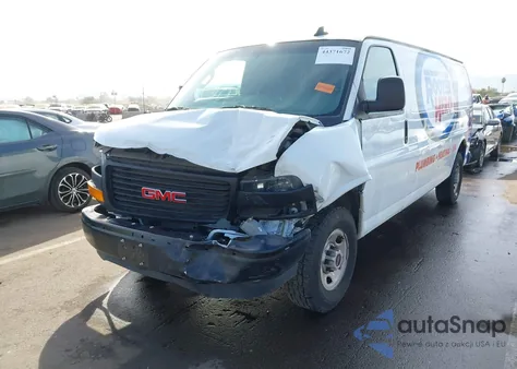 2023 GMC Savana Cargo Rwd 2500 Extended Wheelbase Work Van z USA, uszkodzony, nr VIN 1GTW7BFP2P1108050